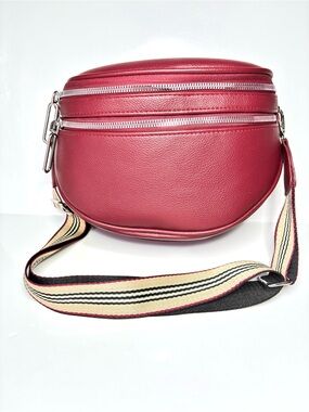 🦋2/25$ PU burgundy Leather Crossbody Shoulder Bags